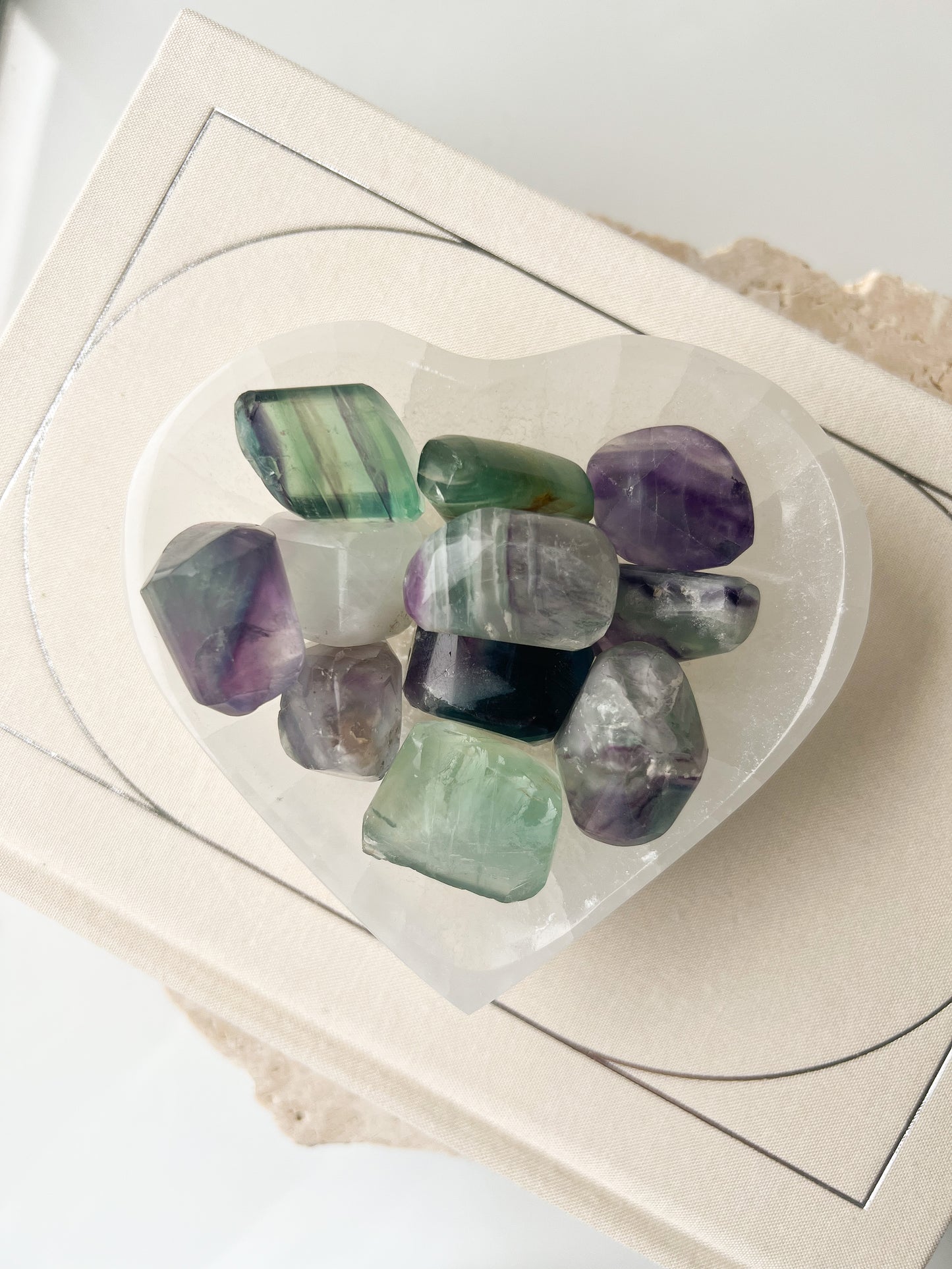Rainbow Fluorite Tumbles